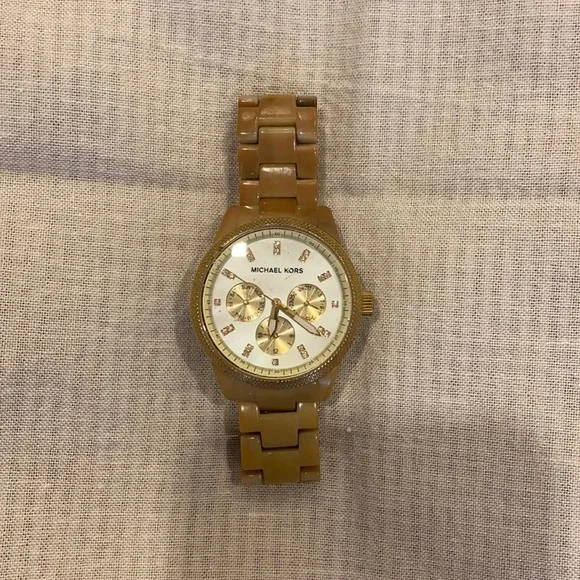 Michael Kors | Accessories | Michael Kors Watch Tan | Poshmark display picture 3